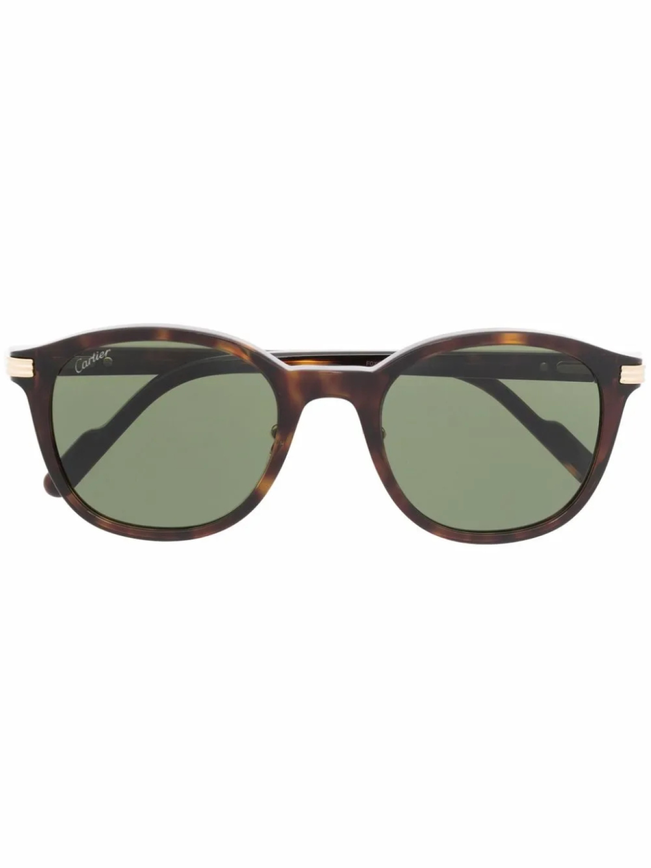 

Cartier Eyewear солнцезащитные очки CT0302S в круглой оправе, коричневый