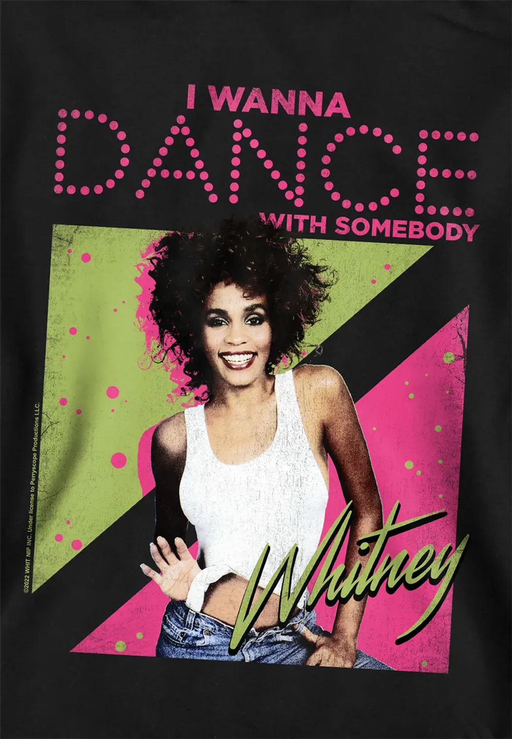 Детский худи I Wanna Dance Youth Whitney Houston, Black — фото 2