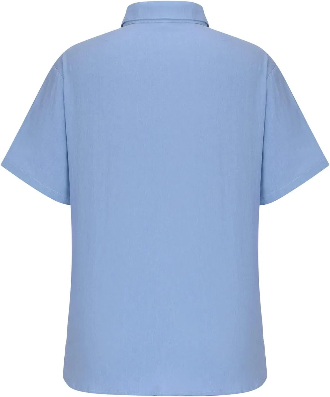 Мужская хлопковая футболка с воротником на пуговицах, Summer Tie-Collar, Light Blue — фото 3