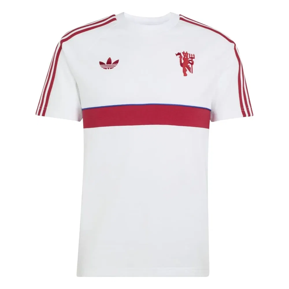 Мужская футболка с длинным рукавом Manchester United Originals Adidas, White — фото 3