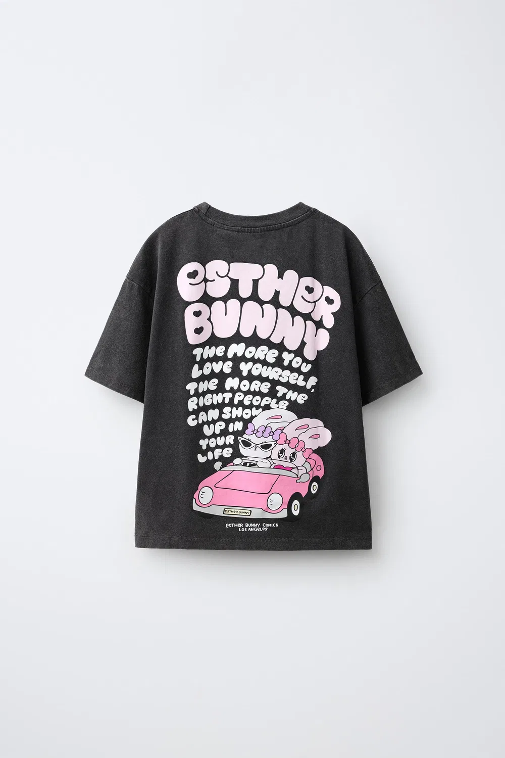 Футболка ESTHER BUNNY ZARA, Anthracite grey — фото 2