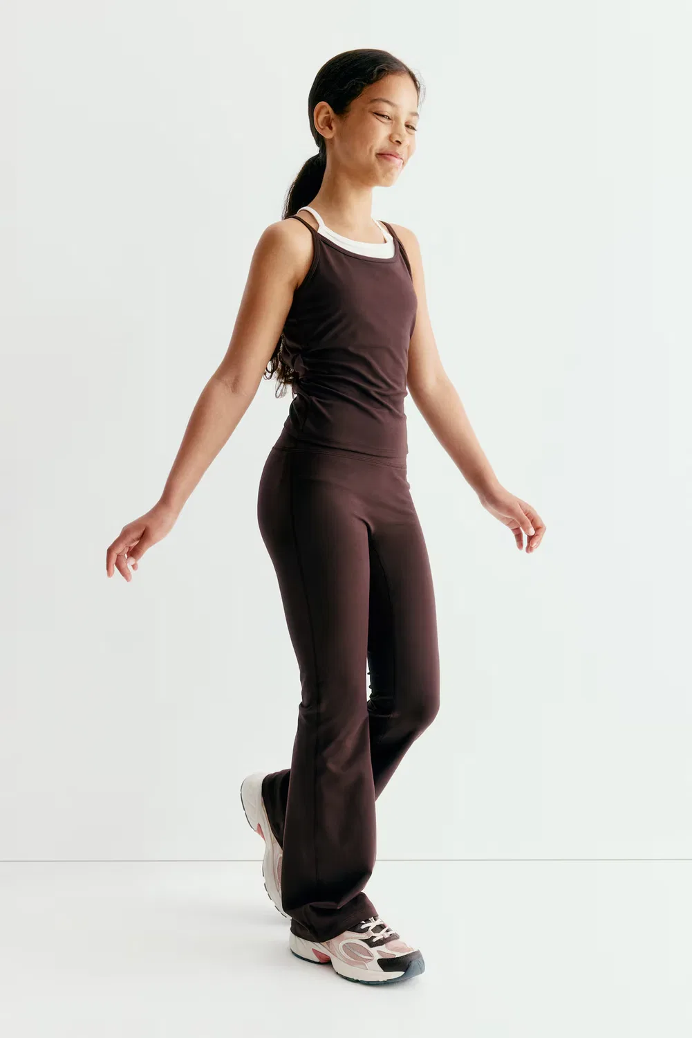 Леггинсы для йоги с технологией Softmove H&M, Dunkelbraun — фото 4