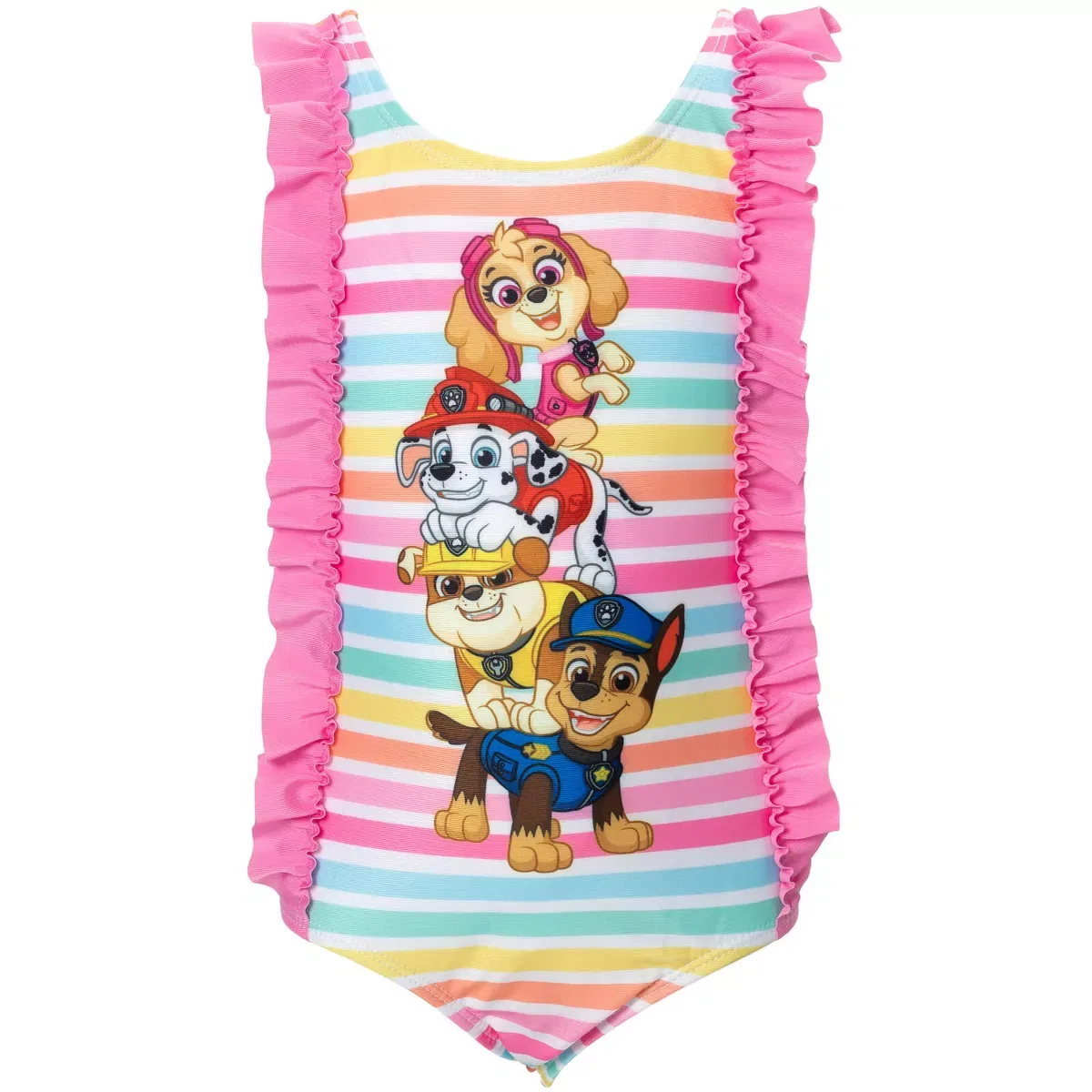 Детский купальник для девочек с принтом PAW Patrol Skye Chase Marshall, PAW Patrol, Pink — фото 3