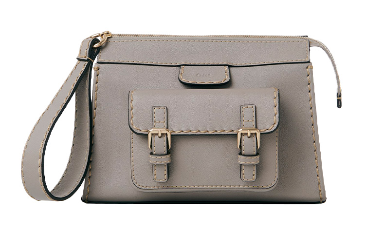 

Chloé Клатч Chloe Bags из кожи буйвола, маленький, серый, женский