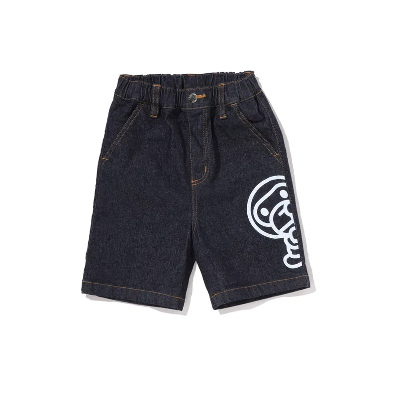 Детские шорты с принтом Pre School Shorts Moderate A BATHING APE, Dark Blue NYX