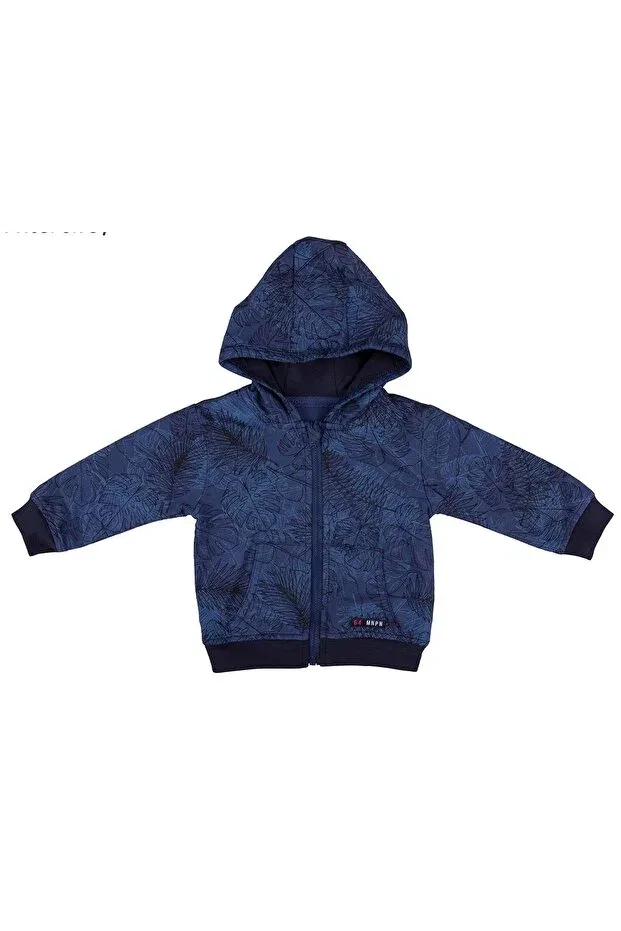 Детский кардиган для мальчиков с принтом Bebepan, Navy Blue