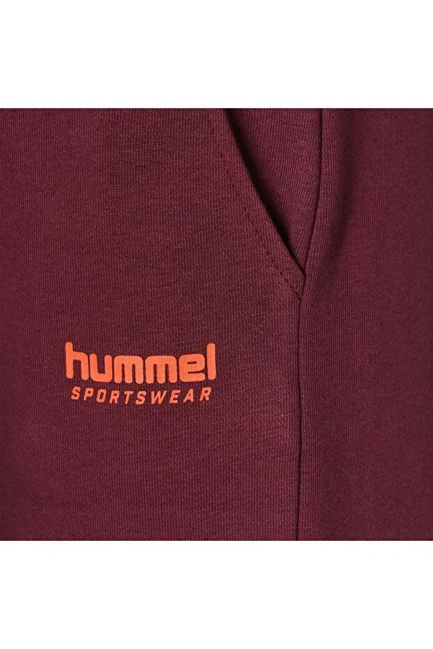 Детские спортивные штаны для мальчиков с эластичным манжетом Hummel, Burgundy — фото 4