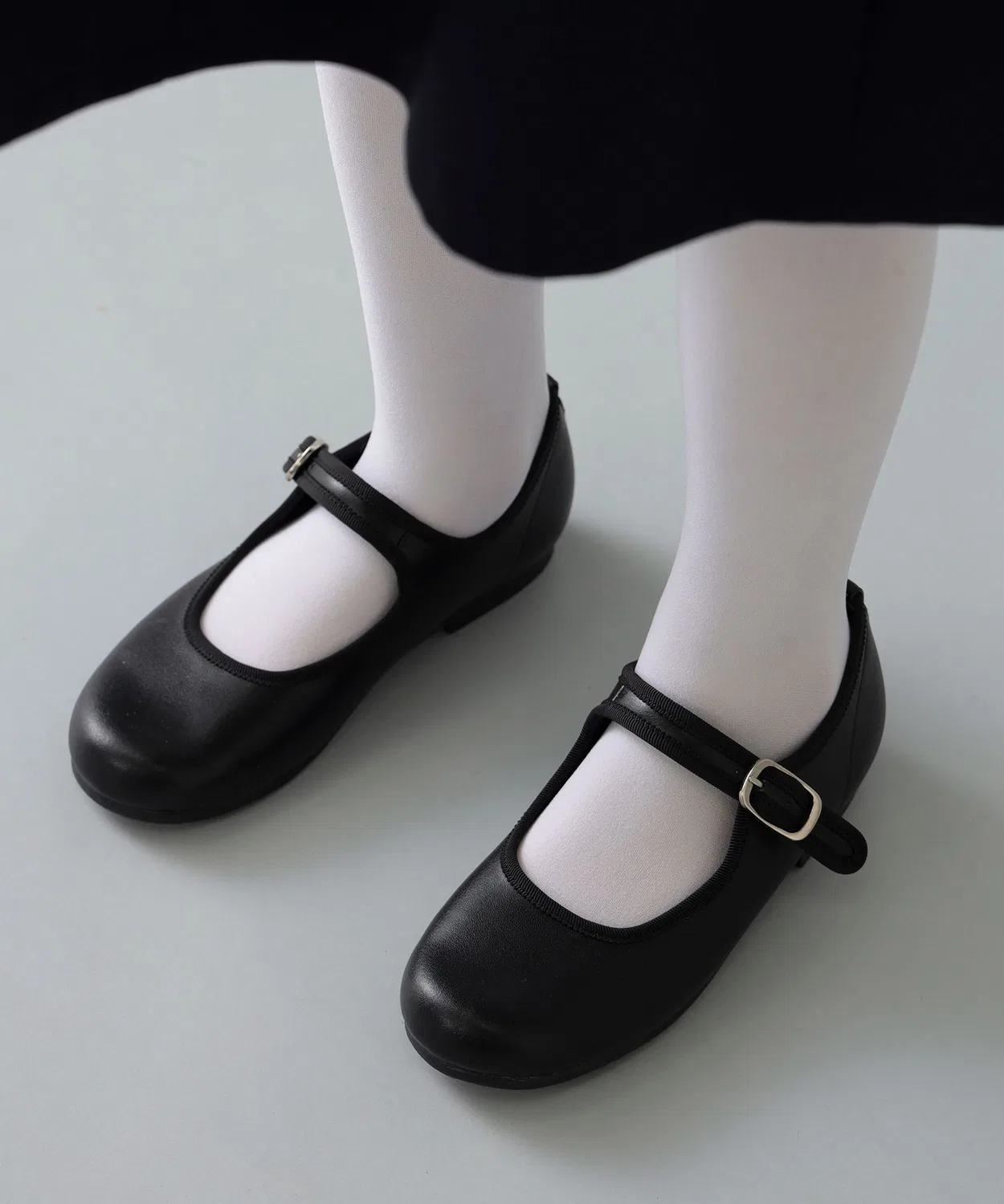 Детские балетки с ремешком Kodomo Beams, Black