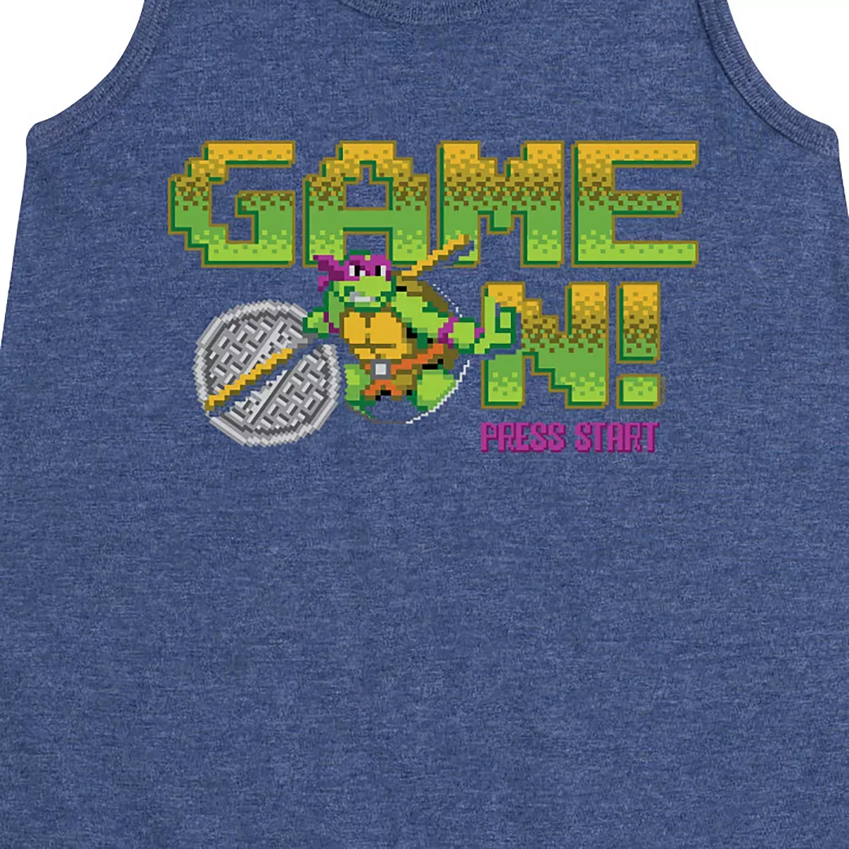 Детское платье-трапеция без рукавов Game On Don Teenage Mutant Ninja Turtles, Heather Navy — фото 2