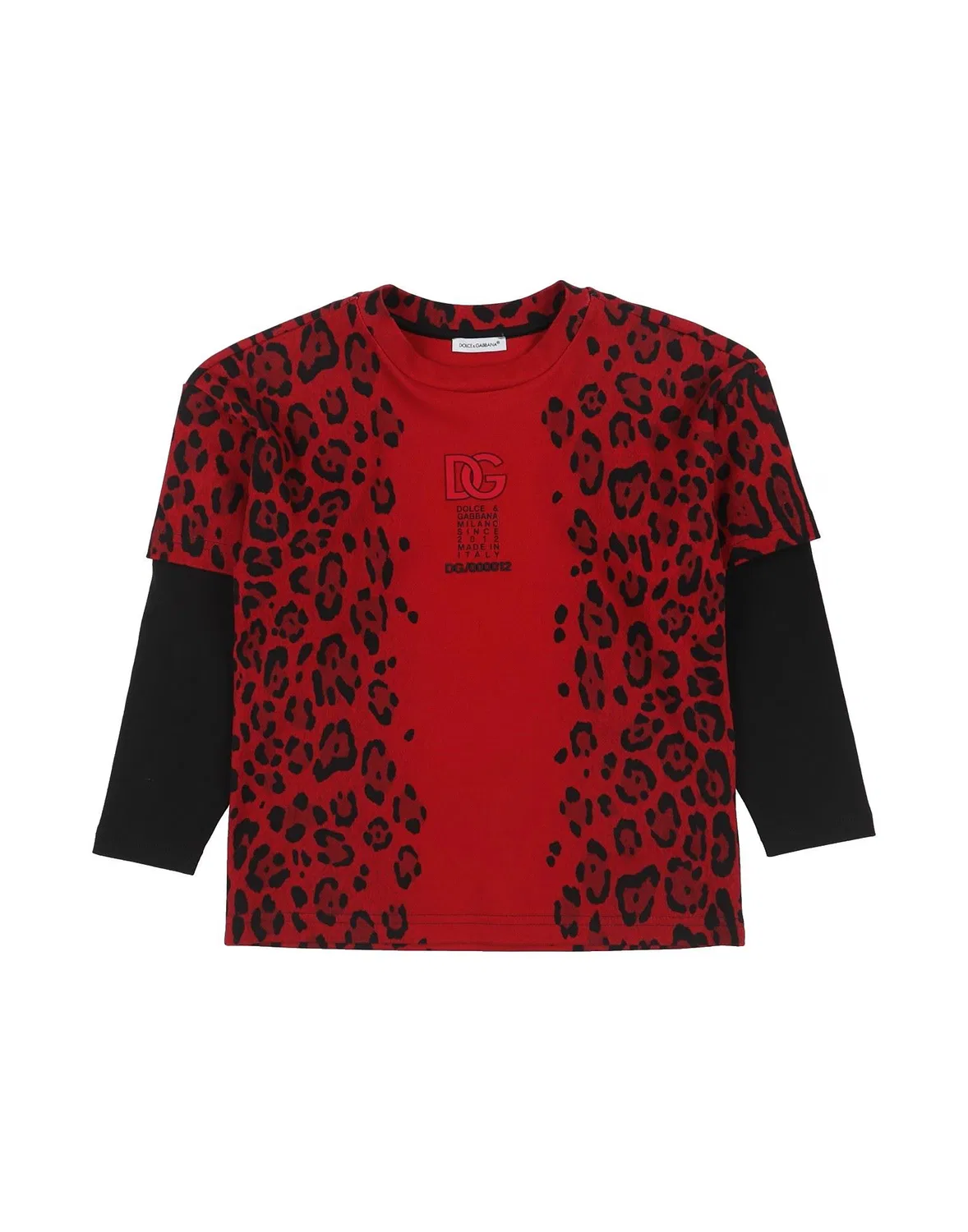 Детская футболка с длинным рукавом Dolce&Gabbana, красный