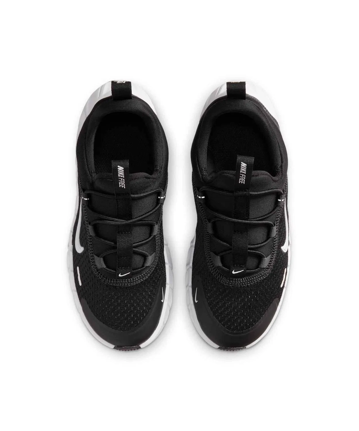 Детские кроссовки с гибкой подошвой Nike Free Ride Little Kids' Running Shoes, Black — фото 4