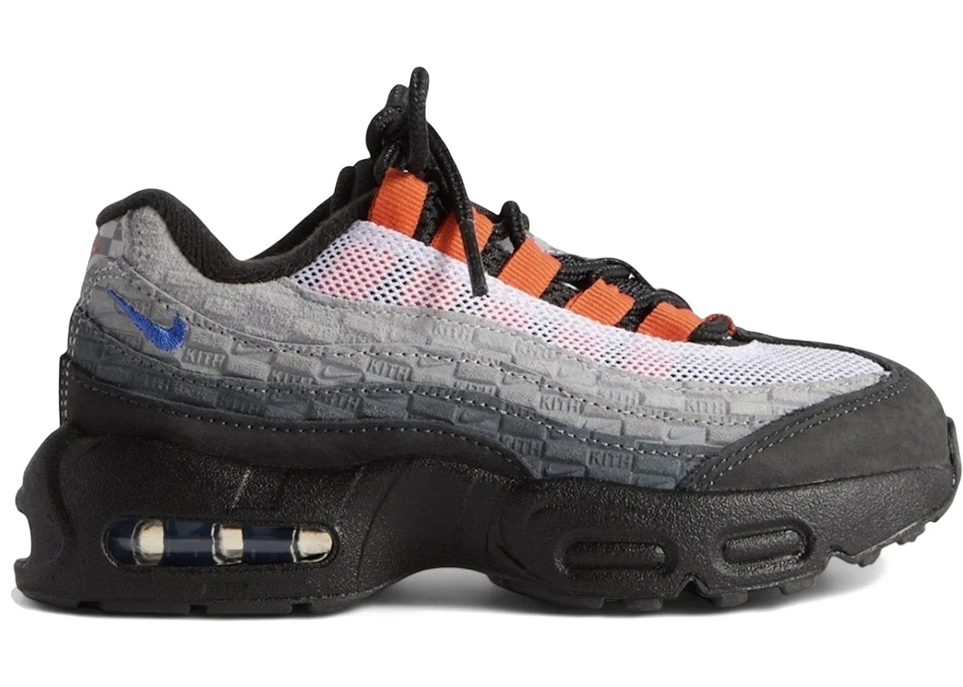Детские кроссовки Lifestyle Nike Air Max 95 Nike, Anthracite/Dark Grey/Cool Grey/Stadium Grey/Team Orange/Game Royal