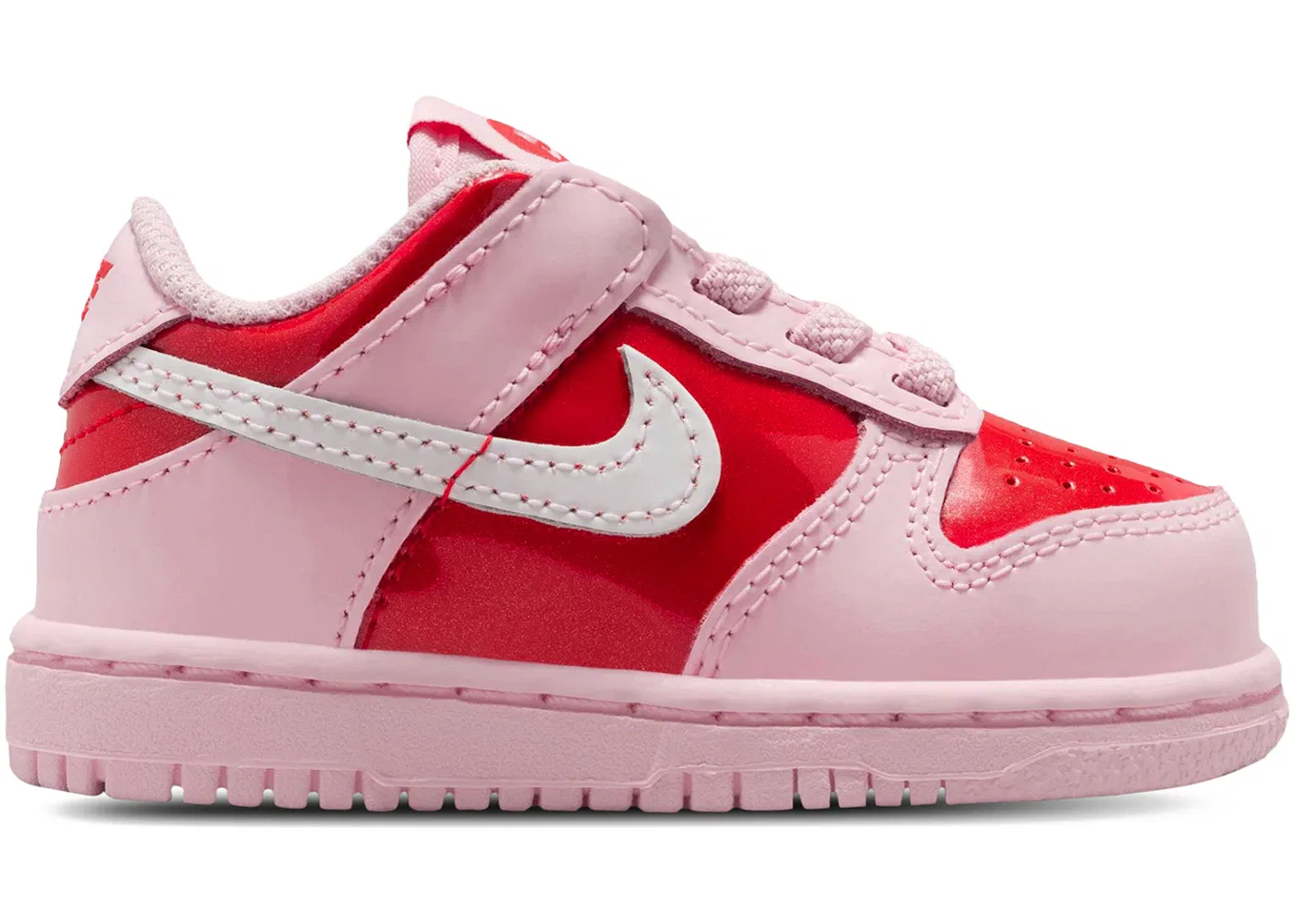 Детские кроссовки с принтом Nike Dunk Low Nike, Pink Foam/Light Crimson/Summit White