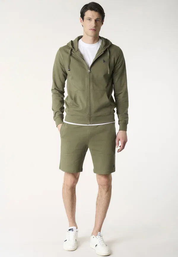 Брюки хлопковые Tracksuit bottoms U.S. Polo Assn., Green, зеленый — фото 2