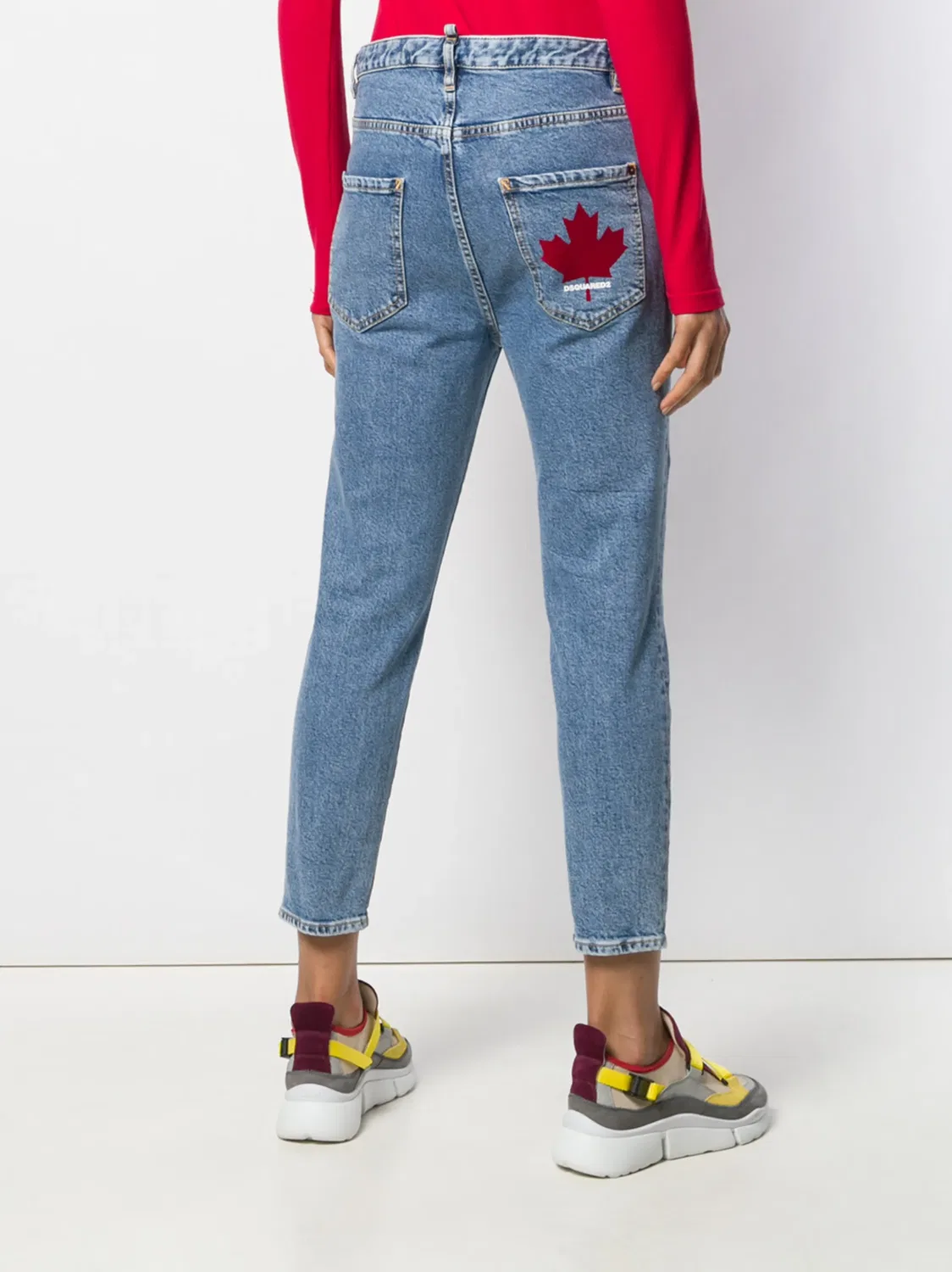 Укороченные джинсы скинни Dsquared2, синий — фото 4