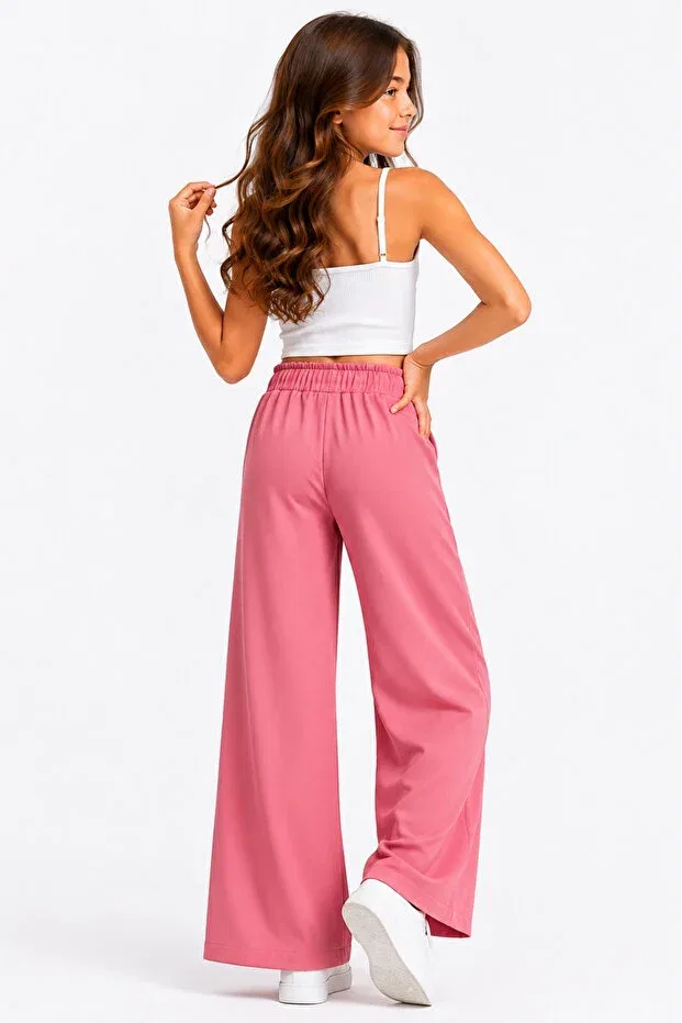 Детские брюки для девочек свободного кроя Ahengim, Rose Dry — фото 4