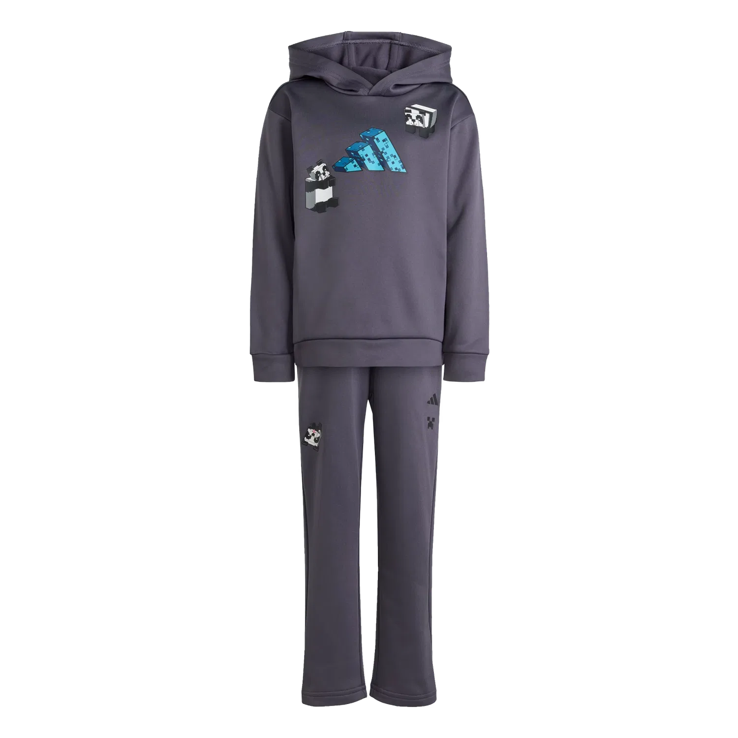 Детский спортивный костюм Minecraft Adidas, серый