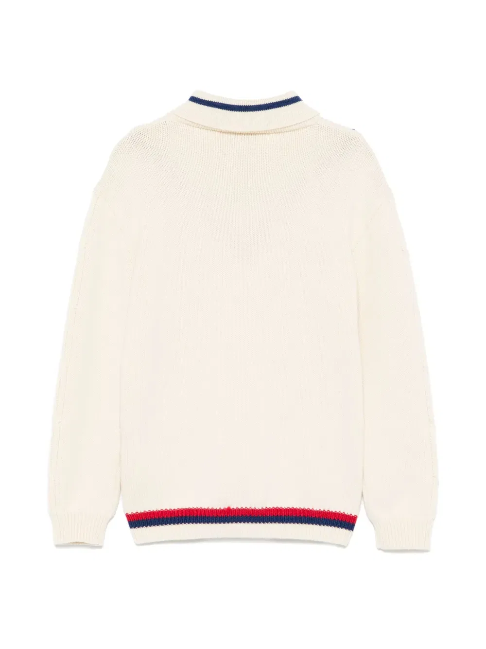 Свитер Sylvie с сетчатым рисунком Gucci Kids, нейтральный — фото 2
