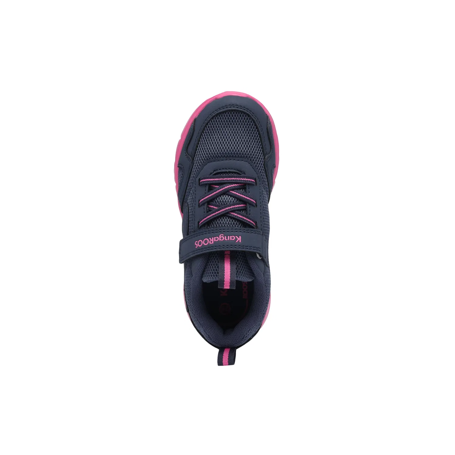 Детские спортивные кроссовки с фиксацией KangaROOS, Navy Blue/Pink — фото 4