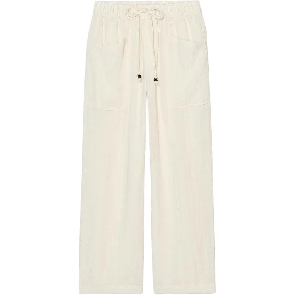 Женские брюки повседневные прямого кроя White ZARA, Белый