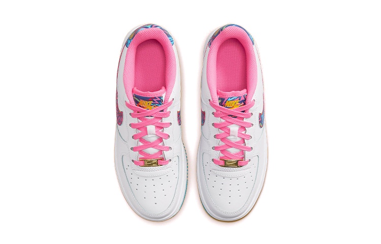 Кроссовки Nike Air Force 1 Low '07 All-Star 2023 (GS), белый/розовый — фото 4