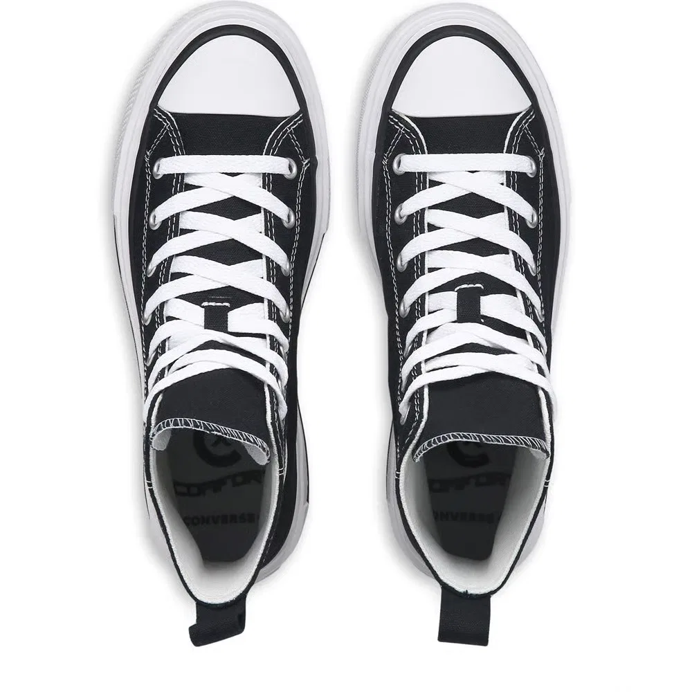 Детские кроссовки Chuck Taylor All Star Double Stack на платформе Converse, Black — фото 4