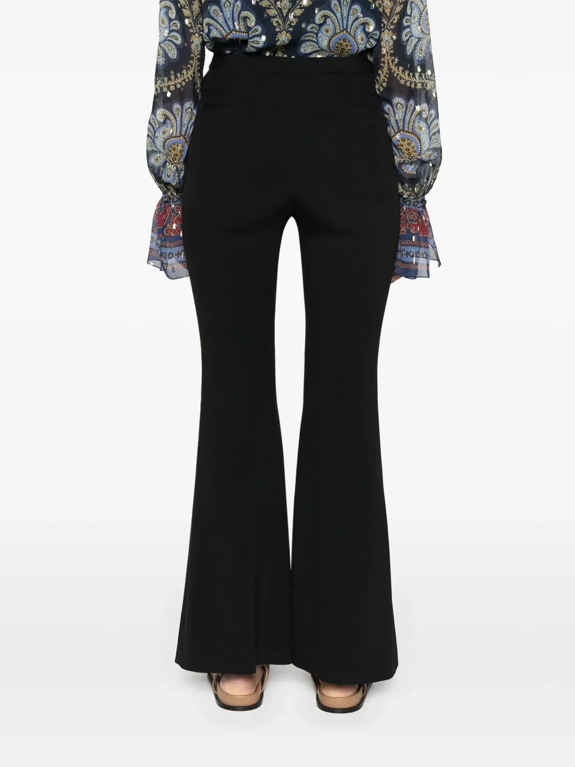 Расклешенные брюки строгого кроя Etro, черный — фото 4