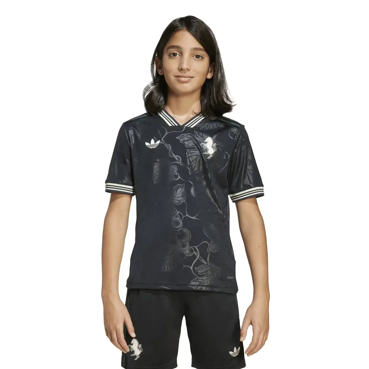 Детская футболка для мальчиков с принтом Juventus FC 2025-2026 adidas Originals, Negro