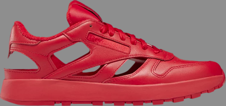 Кроссовки maison margiela x classic leather dq 'vector red' Reebok, красный - фото