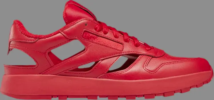 

Кроссовки maison margiela x classic leather dq 'vector red' Reebok, красный