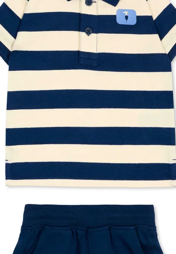 Брюки спортивные из хлопка, Set - tracksuit bottoms Tru Trussardi Junior, синий — фото 3