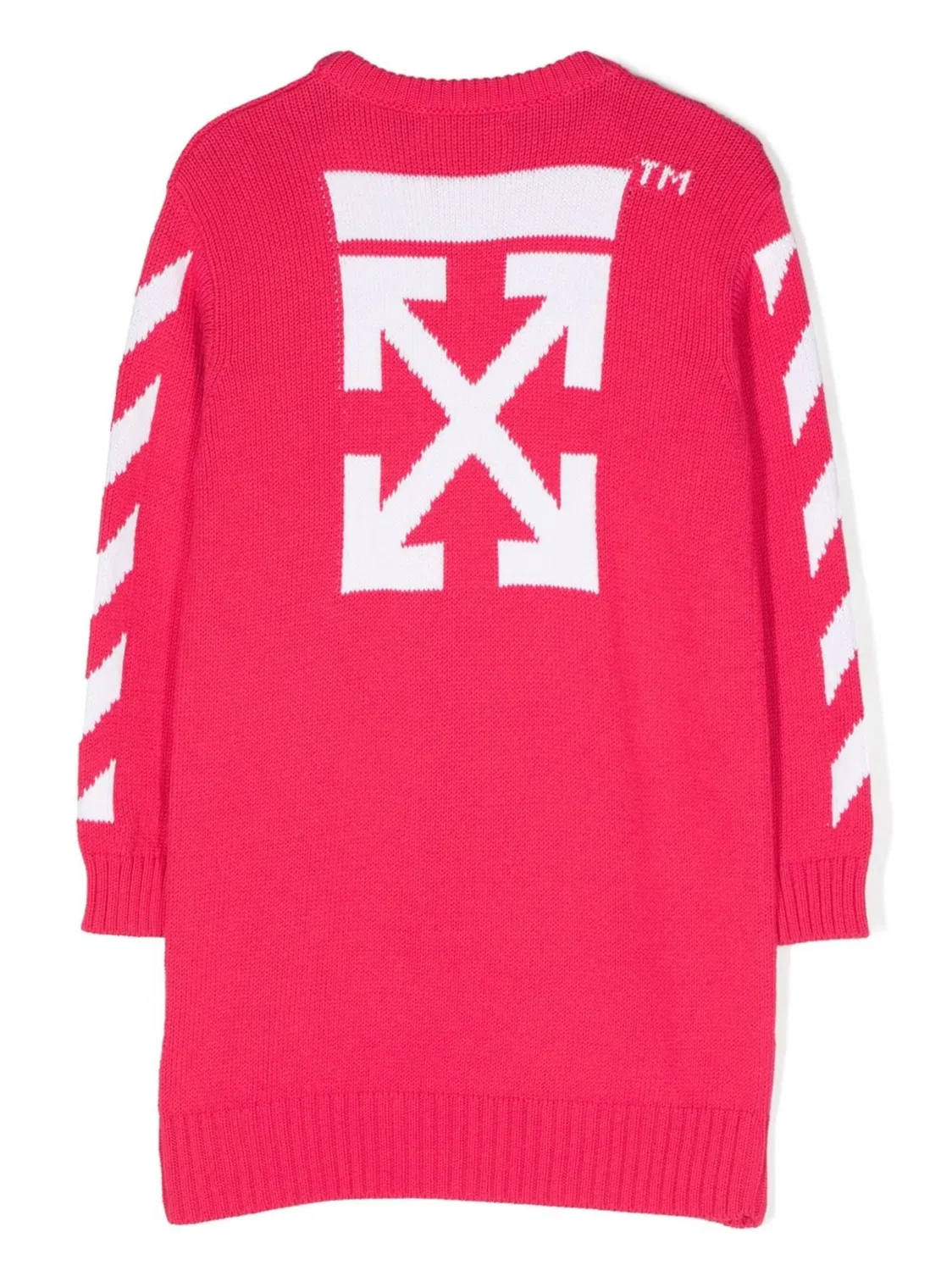 Платье‑футболка с принтом Arrows OFF-WHITE, розовый — фото 3