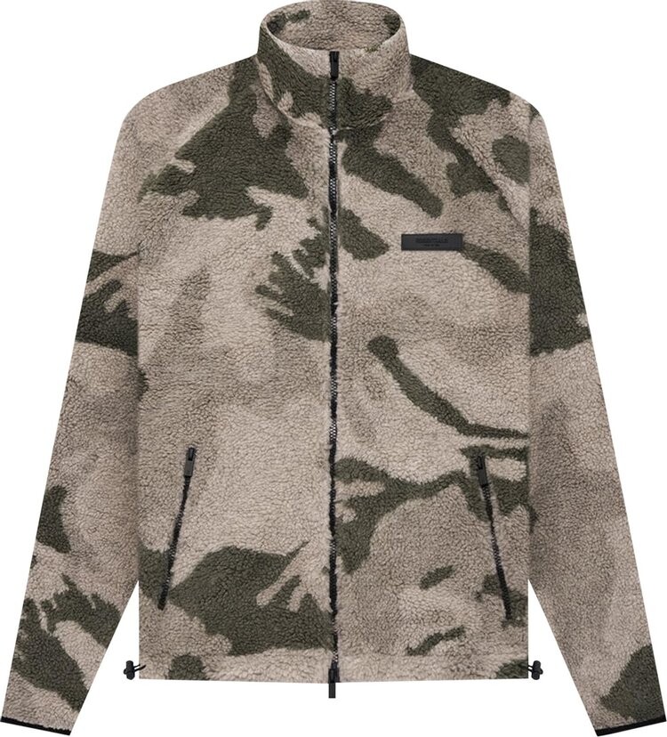 

Куртка Fear of God Essentials Polar Fleece Full Zip Jacket 'Camo', разноцветный, Серый, Куртка Fear of God Essentials Polar Fleece Full Zip Jacket 'Camo', разноцветный