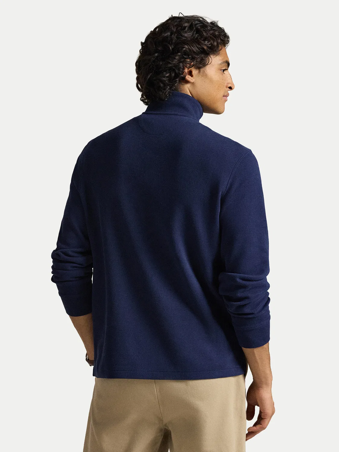Мужской пуловер стандартного кроя Polo Ralph Lauren, темно-синий — фото 3