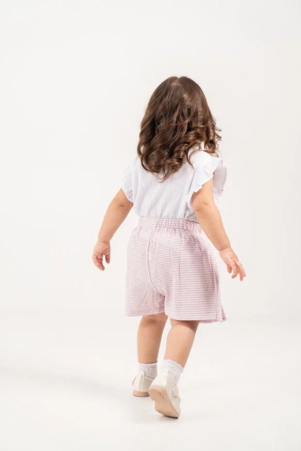 Детский комплект для девочек с принтом Glam Jnf Kids, Light Lilac — фото 3