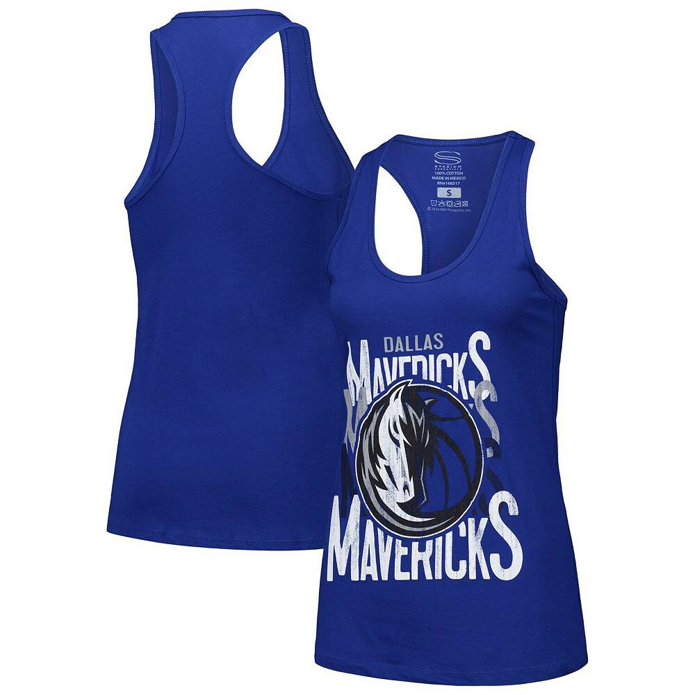 

Синяя женская майка Stadium Essentials Dallas Mavericks Dedicatedation, цвет Mav Blue