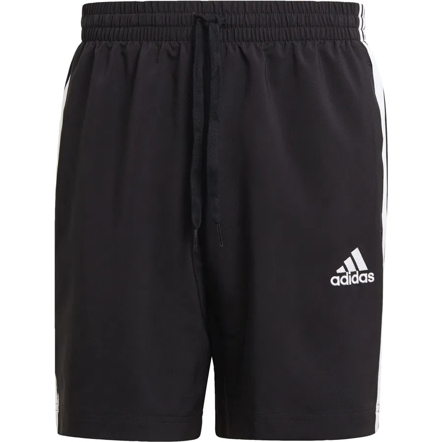 Шорты спортивные с принтом 3-Stripes adidas, Черно-белый — фото 3