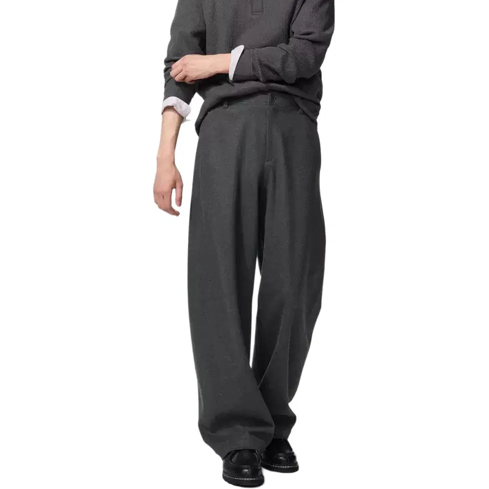 Мужские повседневные брюки Dark Gray UNIQLO, Темно-серый — фото 3