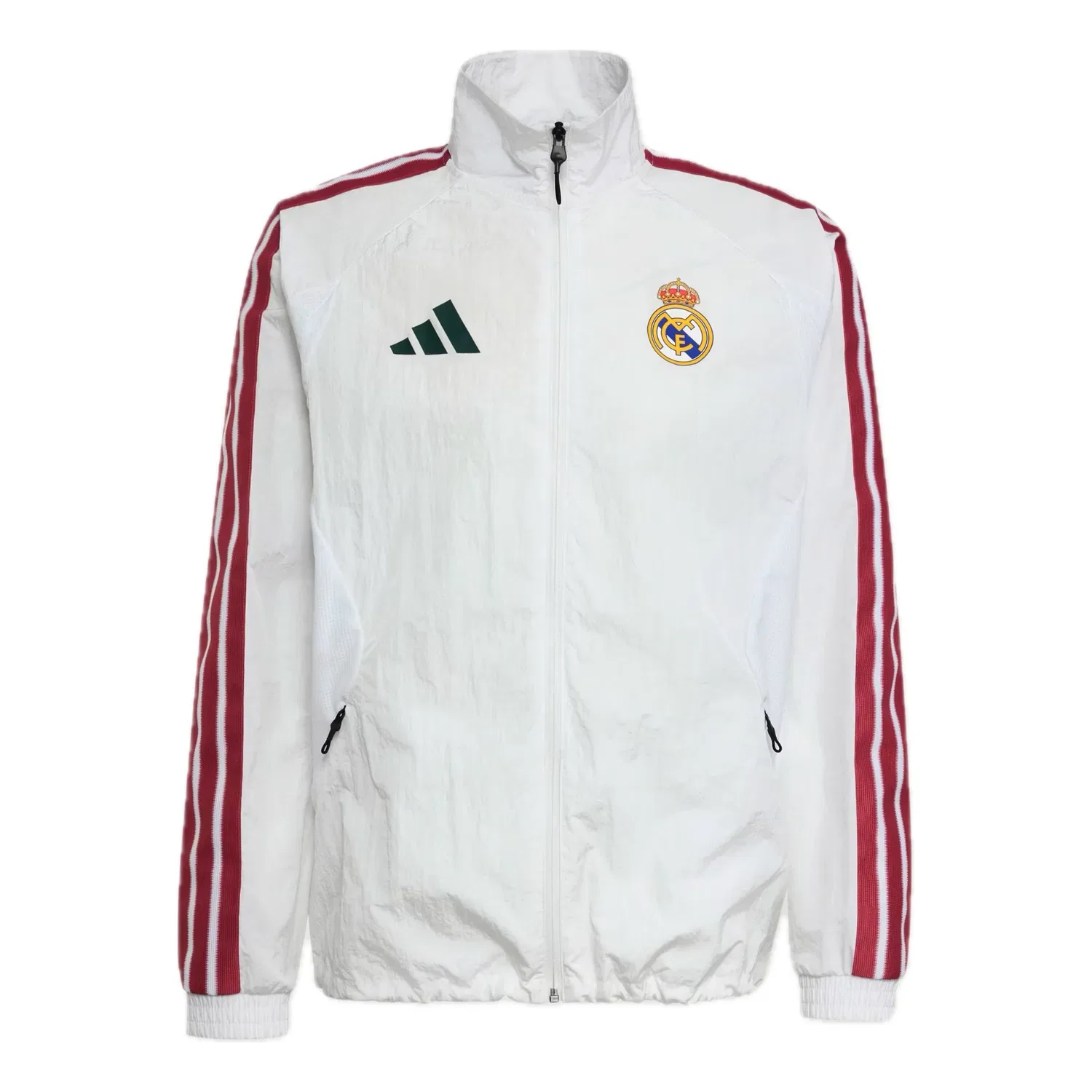 Мужская куртка с длинным рукавом Adidas Real Madrid Home Anthem Jacket, белый