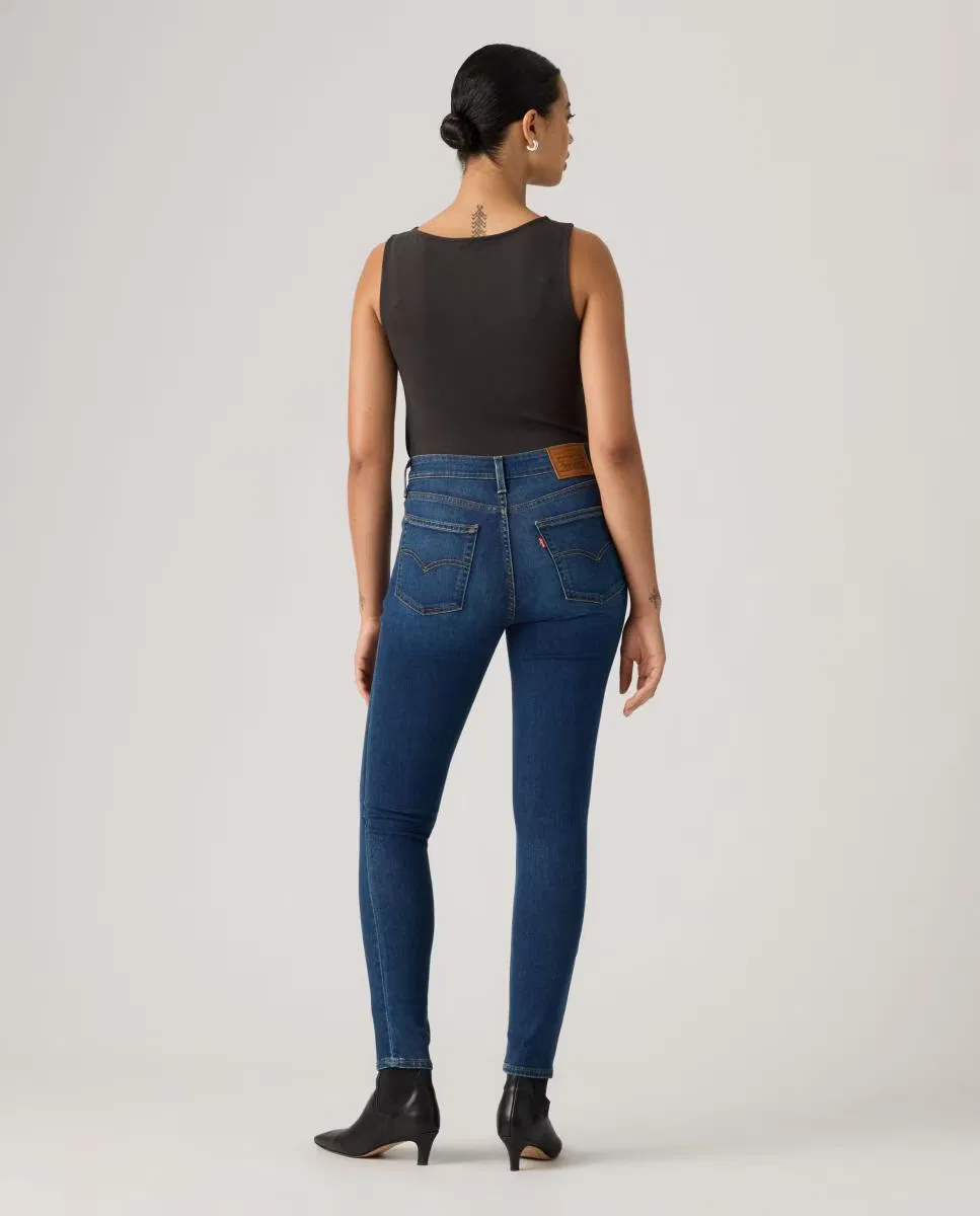 Женское узкие джинсы, Vaquero Pitillo 721 High Rise Skinny Tiro Alto, Levi's, темно-синий — фото 2