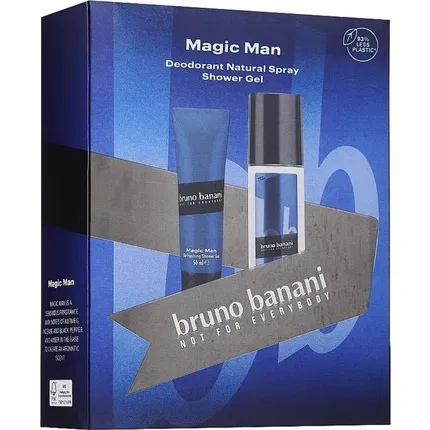 Набор подарочный для мужчин Bruno Banani Magic Man, дезодорант-спрей 75 мл и гель для душа 50 мл