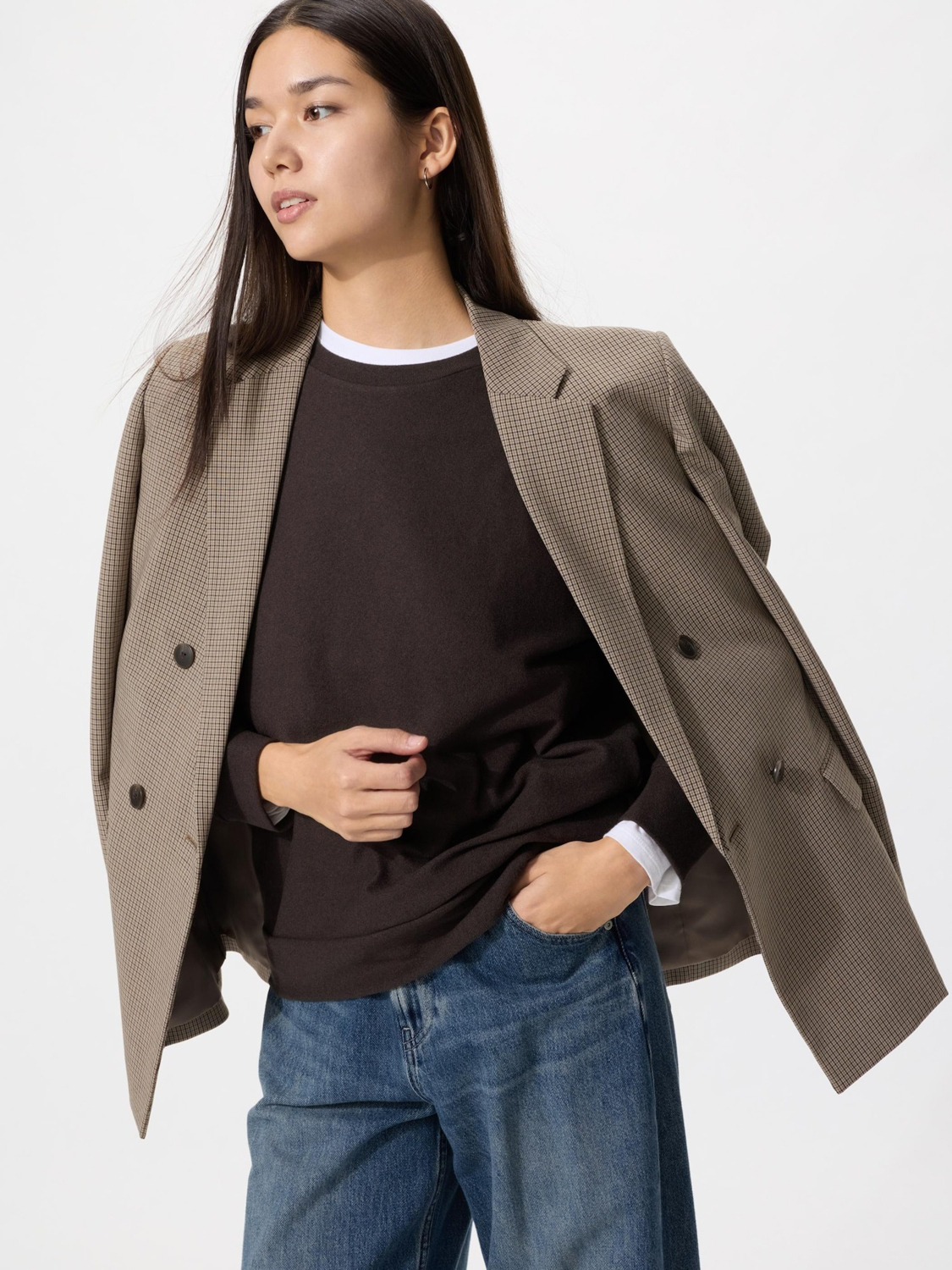 

Лонгслив Uniqlo Soft Knitted Fleece, 39 темно-коричневый