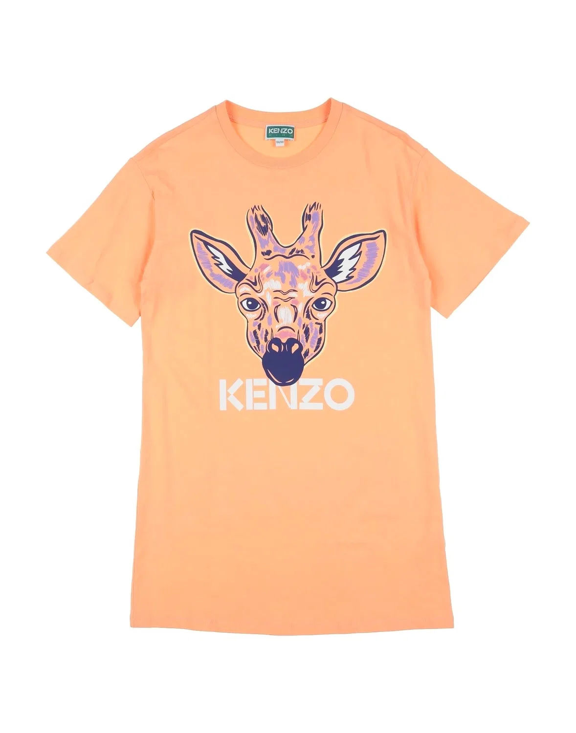 Детское платье для девочек с принтом Kenzo Kids, абрикосовый