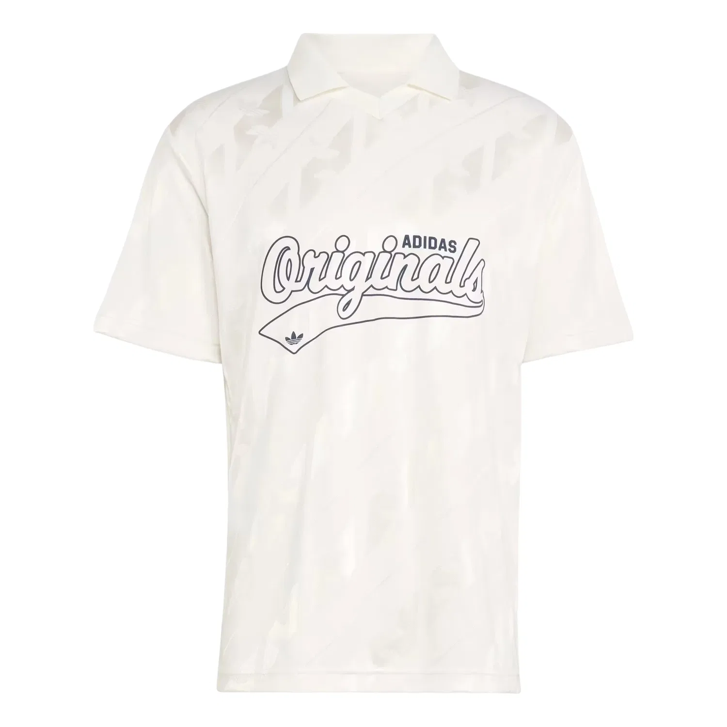 Мужская футболка с принтом Adidas Jacquard Jersey Asia Sizing Cloud White, белый