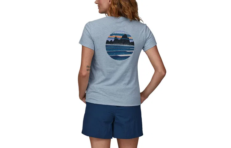Женская футболка хлопковая Patagonia Responsibili Tee, White — фото 4