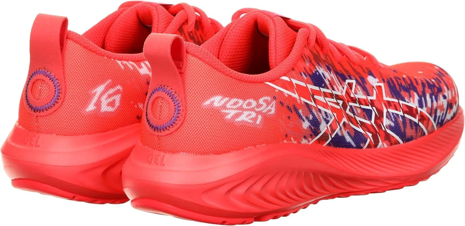 Детские спортивные кроссовки для мальчиков с принтом Gel-Noosa Tri 16 GS ASICS, Flash Red White — фото 3