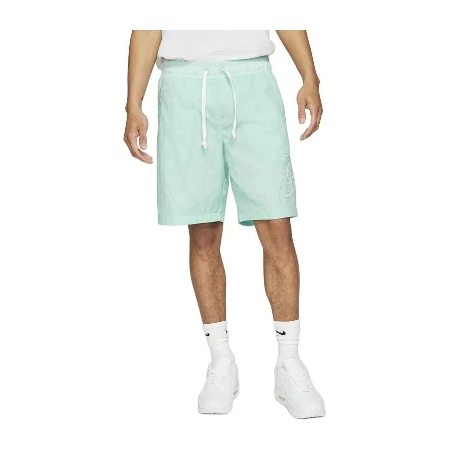 Мужские шорты с принтом Sportswear Alumni Woven Nike, Светло-зеленый — фото 2