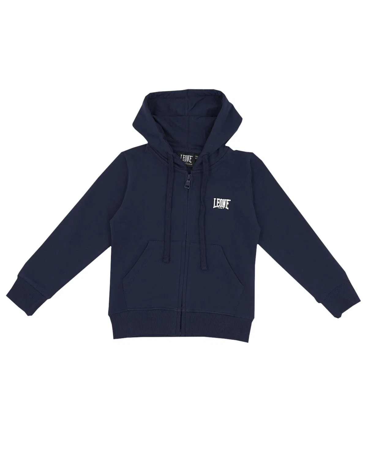 Детское худи с капюшоном и молнией Folien Leone 1947 Apparel, Cosmosblau