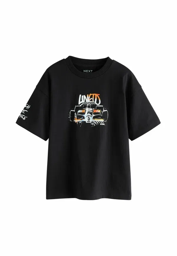 Футболка с принтом Regular Fit Next race car, черный