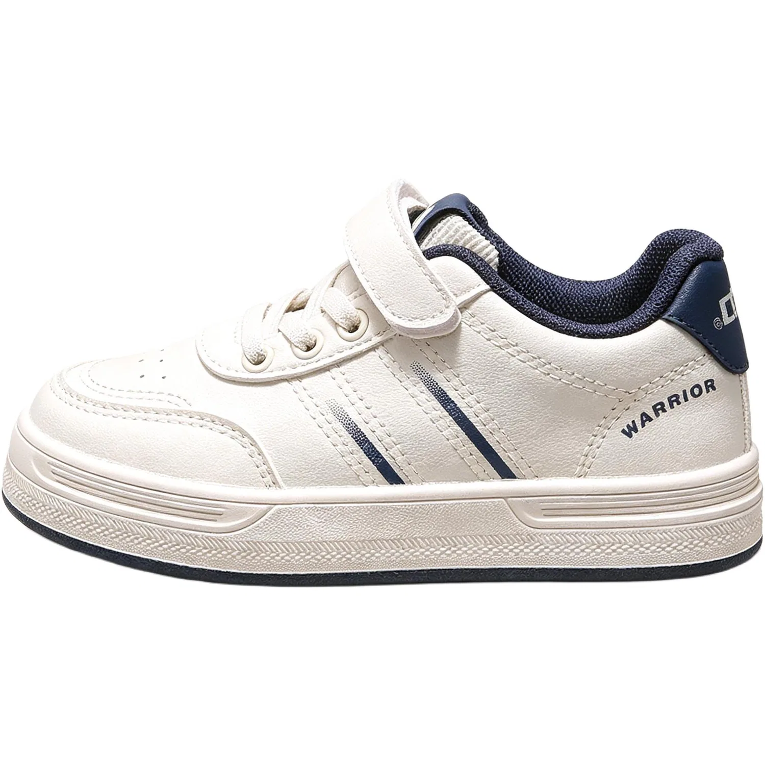 Детские кеды для скейтбординга Beige Dark Blue WARRIOR
